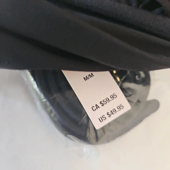 NWT Victoria Secret Black Strappy Bikini Set Top Size M Bottoms size S - Picture 7 of 17